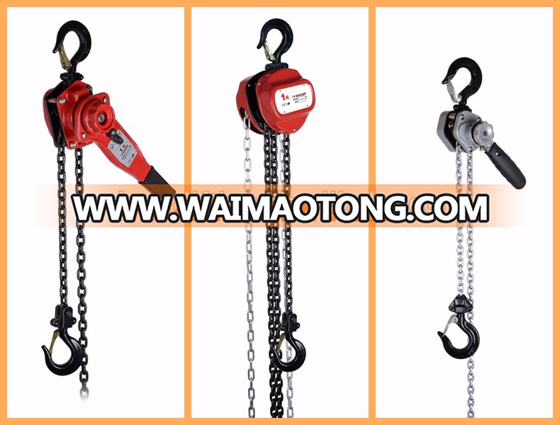 Credit Checked High Promotional Lifting Chain Pulley Hoist Chain Blocks good quality moving chain hoist